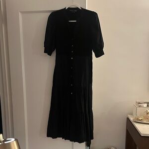 Veronica Beard Black Midi Dress
